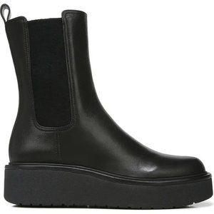 $550 VINCE BRINTON WATER RISISTANT LUG CHELSEA PLATFORM BOOTS BLACK 8 (PA5)